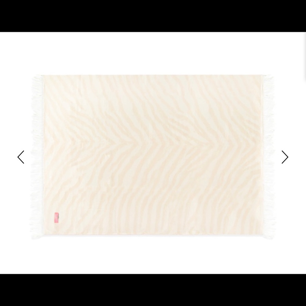 Ivory African zebra throw blanket